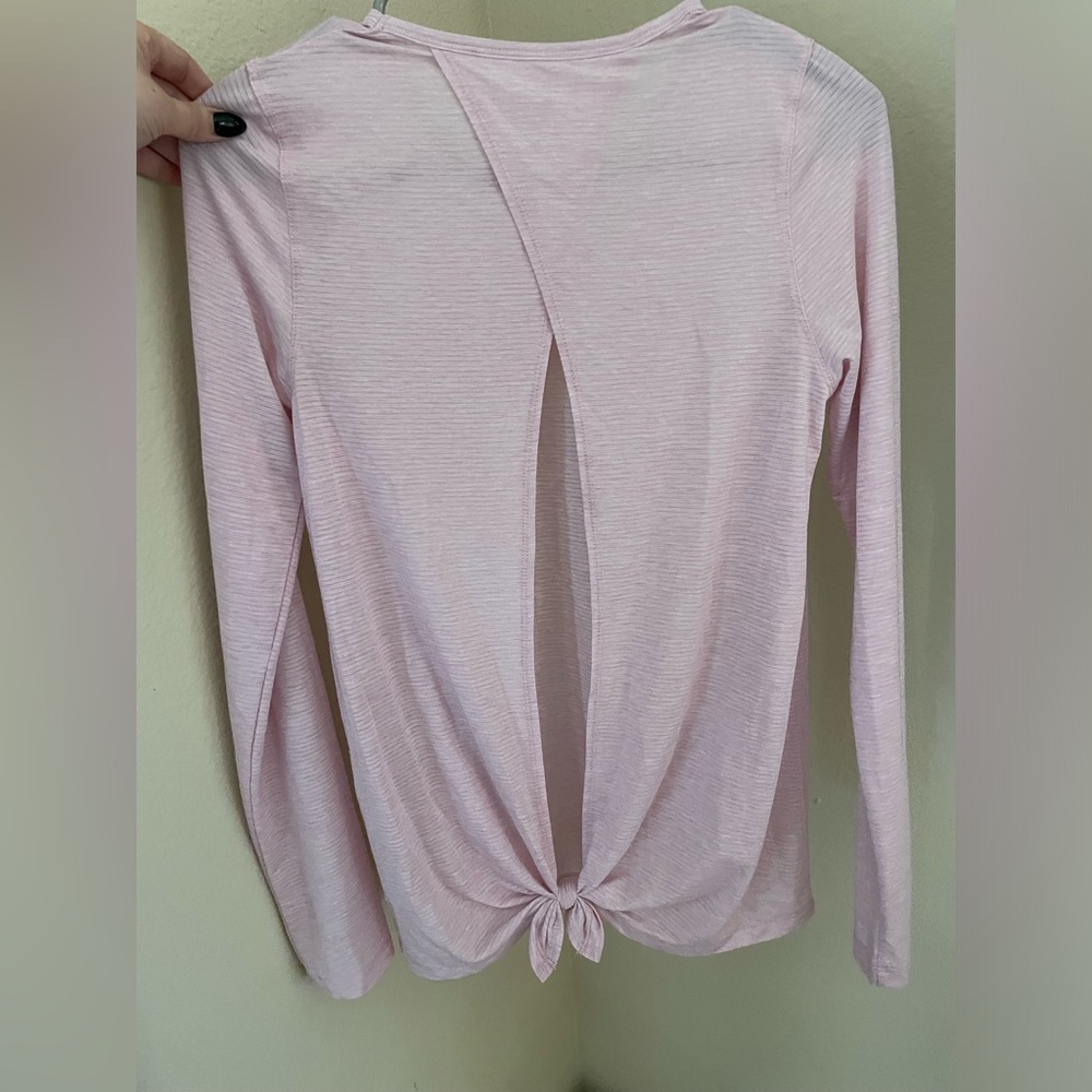 Pink athletic long sleeve